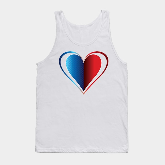 Patriot Heart Tank Top by AmazingArtMandi